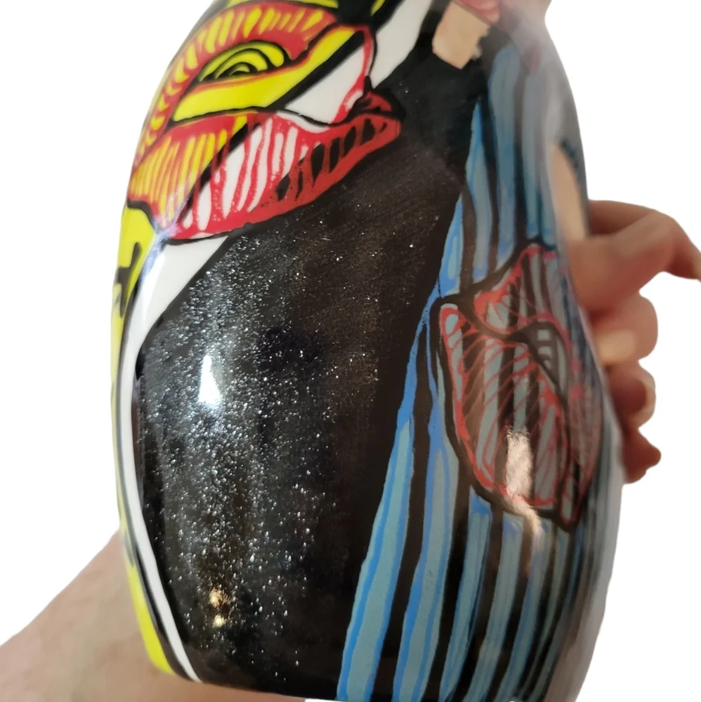 Kaffers Illustrations Pottery Pitcher Hand Crafted